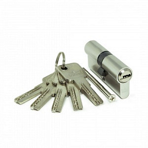 DORMA Цилиндровый механизм CBR-1 80 (40х40) ключ/ключ, никель #171266